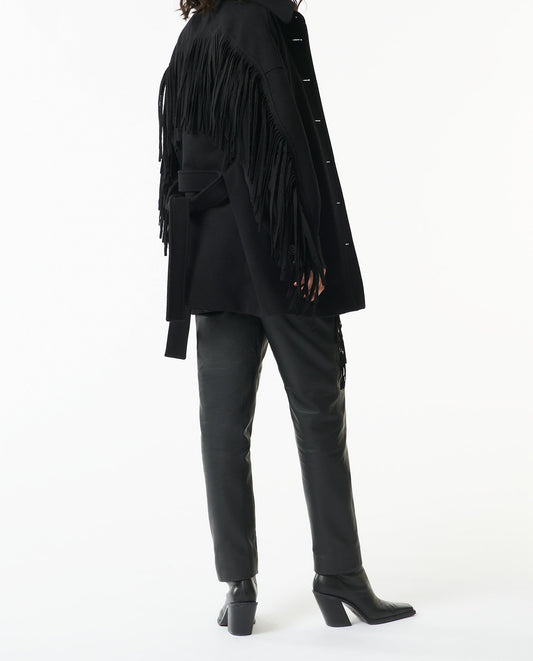 Chaqueta larga Tonio con flecos