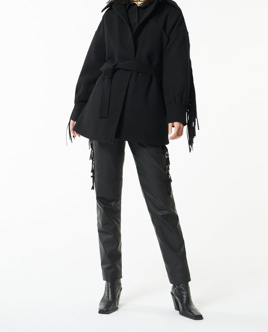 Chaqueta larga Tonio con flecos