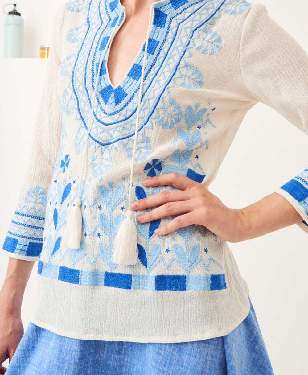 Ava embroidered ethnic blouse