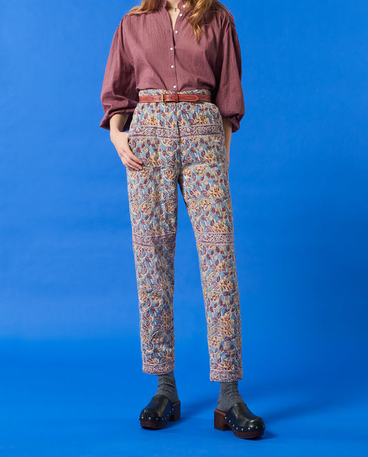 Pantalon matelassé imprimé Fanny