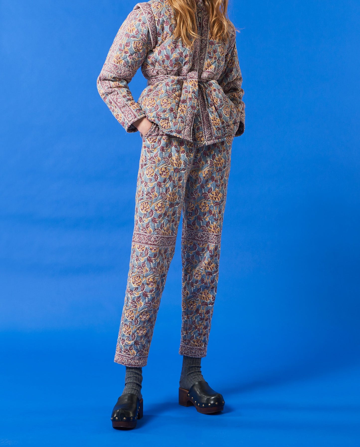 Pantalon matelassé imprimé Fanny