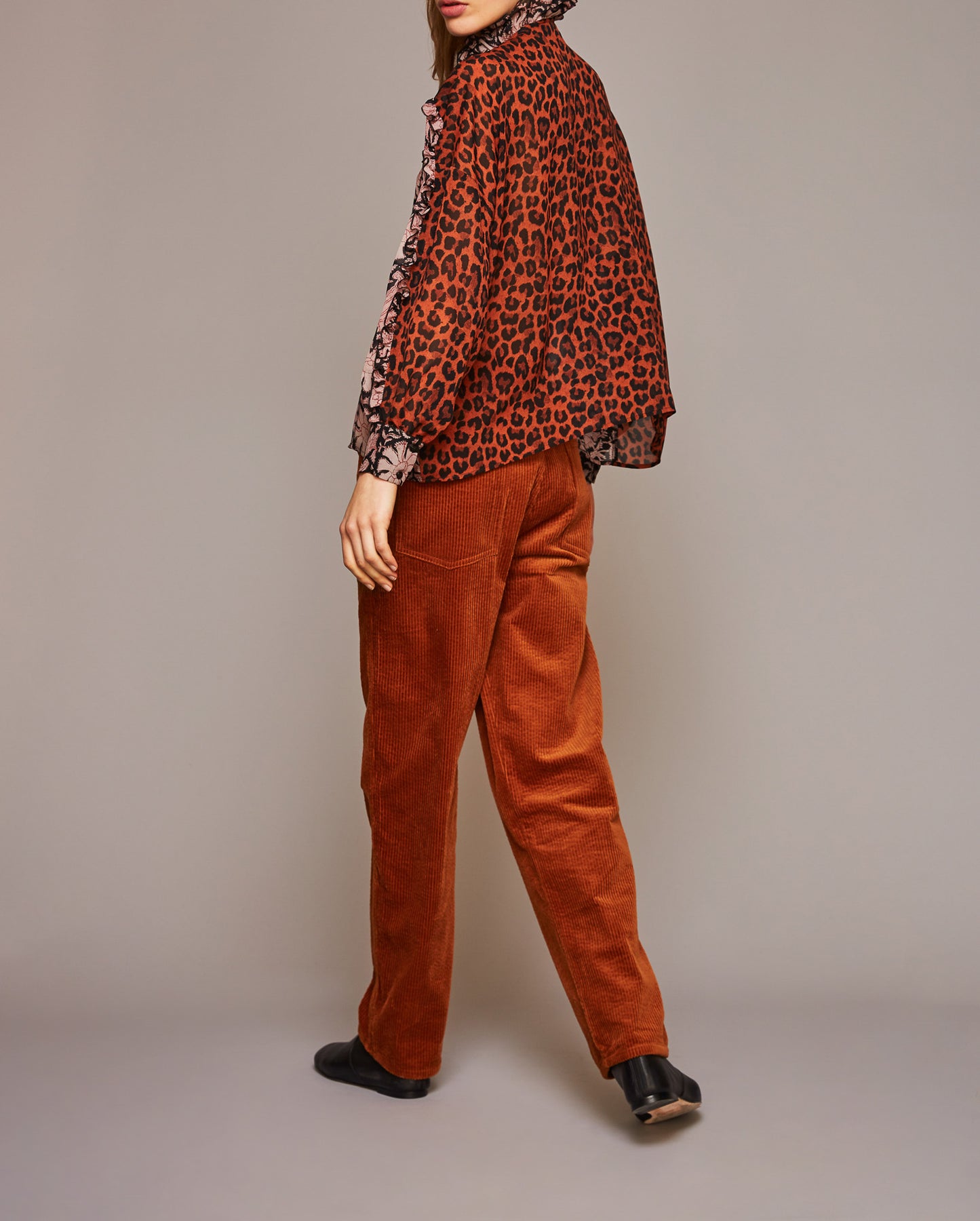 Chemise en soie Flowers