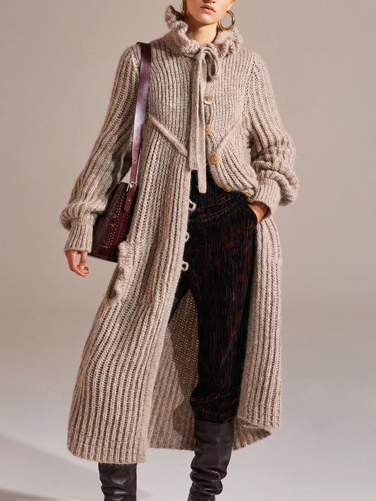 Marta long knit cardigan