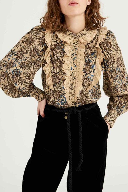 Mary openwork blouse
