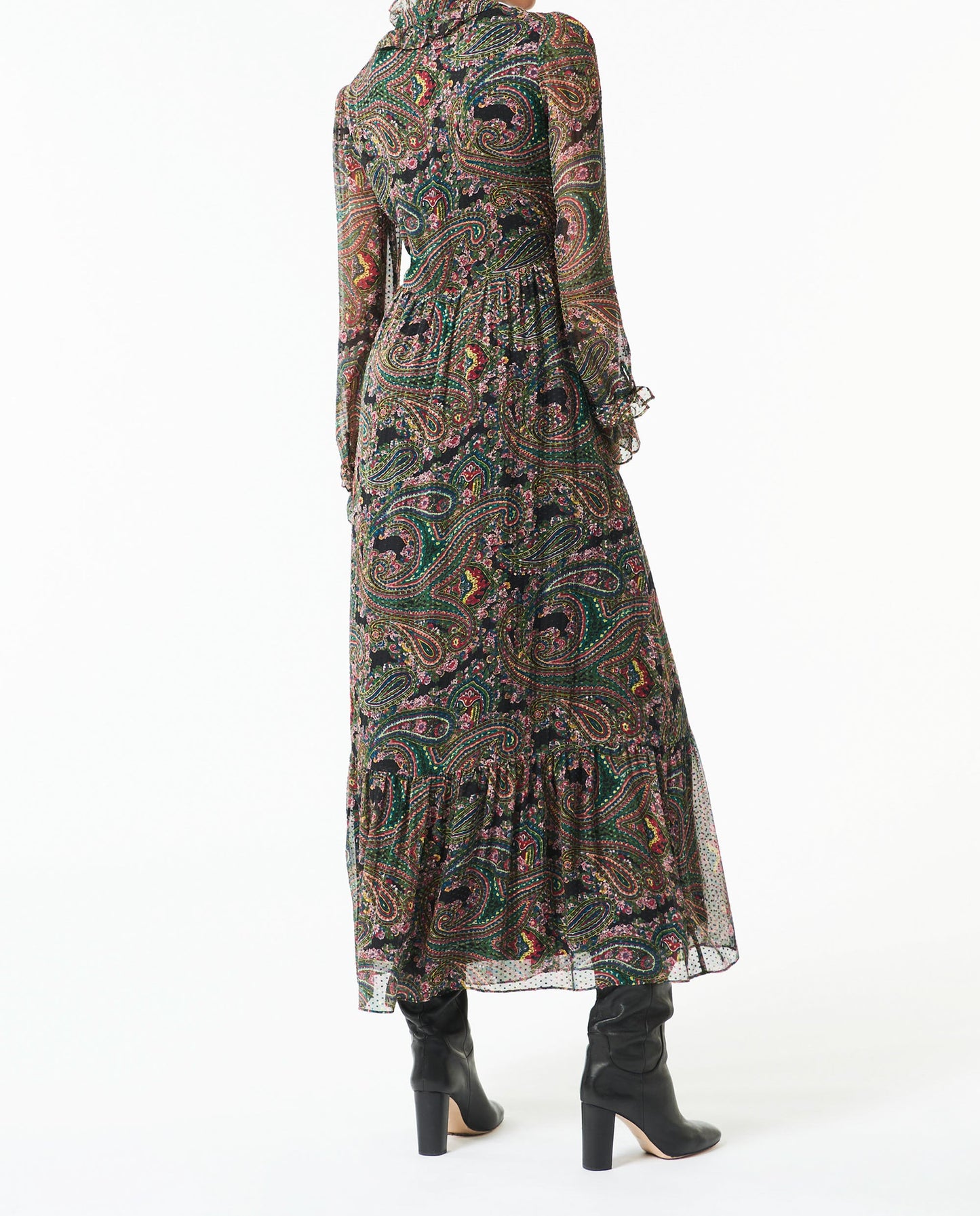 Odette long silk dress