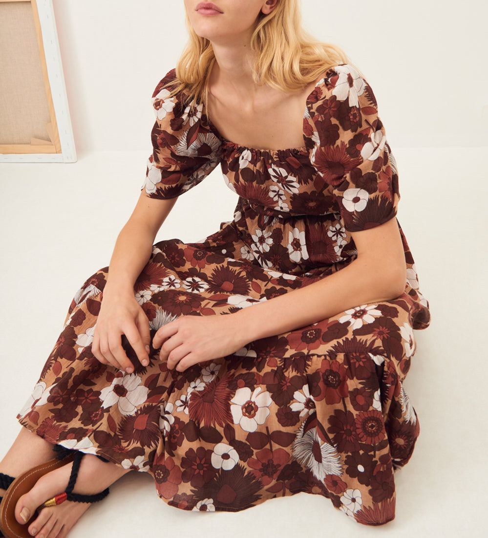 Robe longue dos nu Lorette