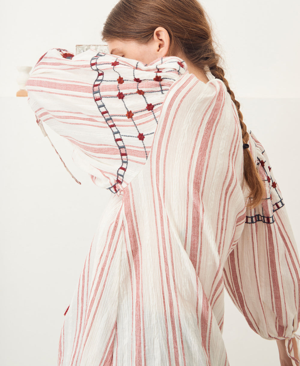 Blouse brodée coton Camilla