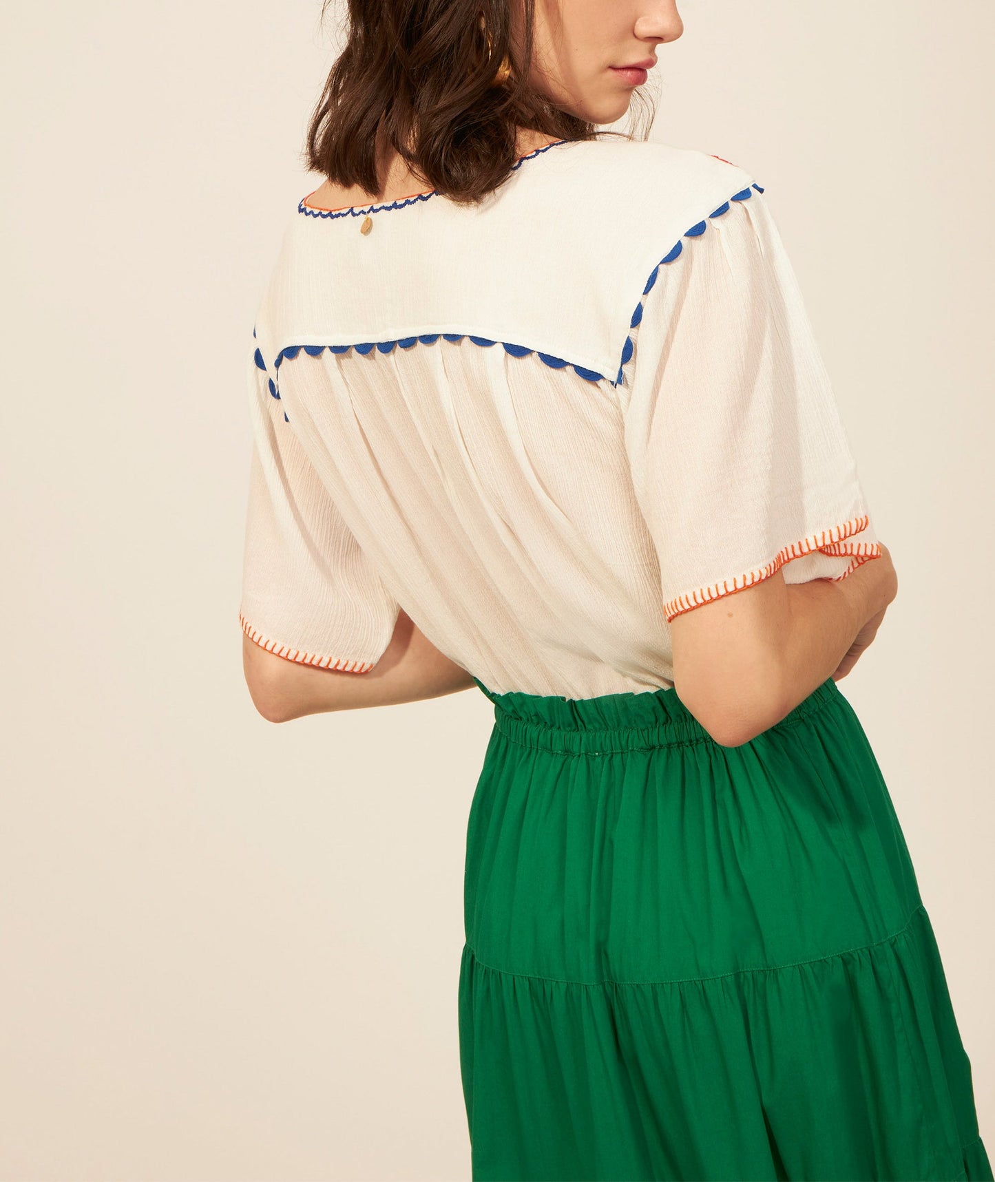 Clothilde embroidered top