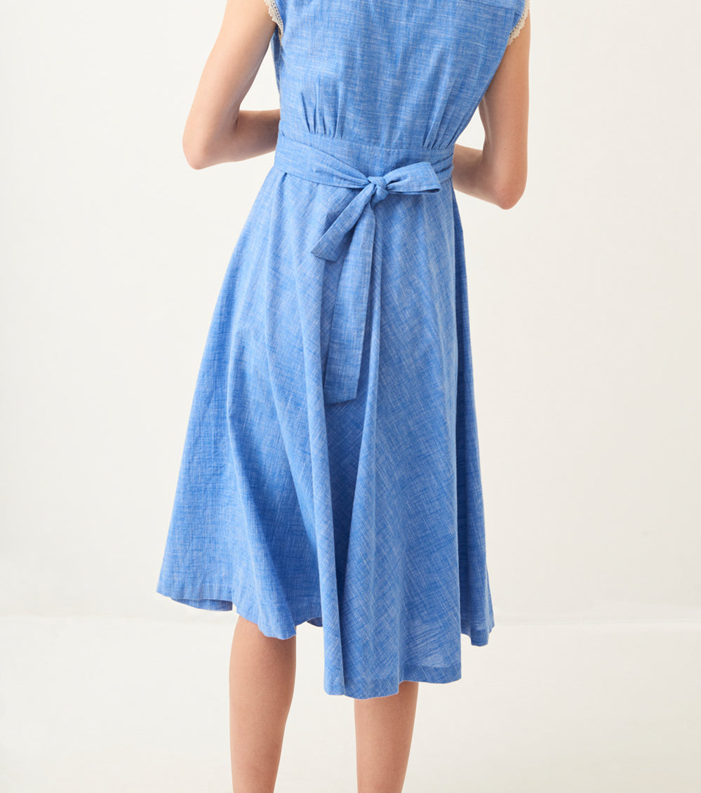 Robe midi sans manches Ponye