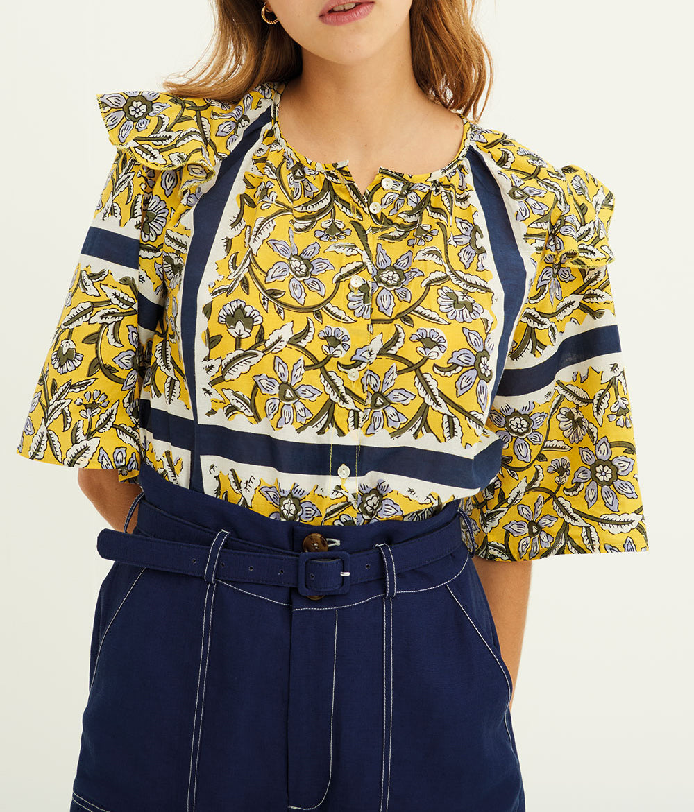 Blouse fluide imprimée Marius