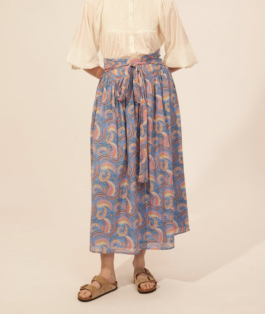 Jupe longue imprimée Pietra