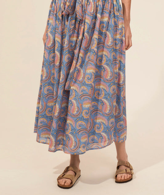 Jupe longue imprimée Pietra