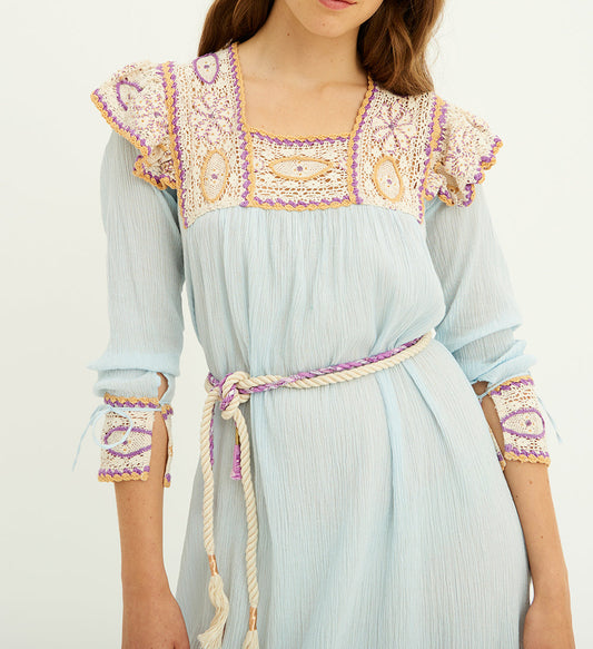 Robe longue crochet Lucia