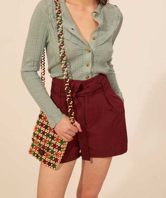 Petit sac en perles de bois Woody