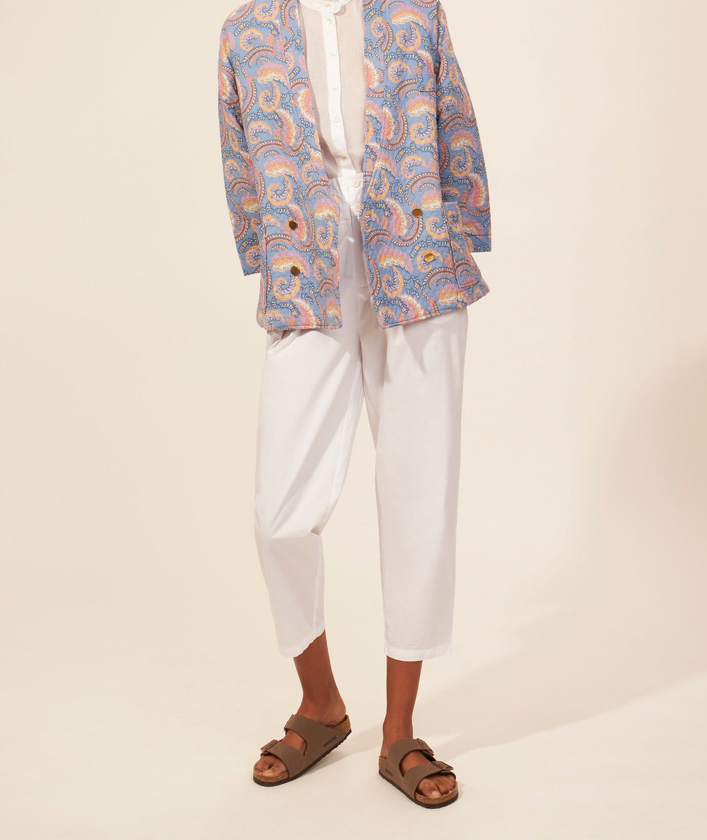 chaqueta acolchada con estampado Pietra