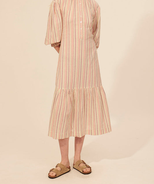 Robe midi rayée Raphaelle