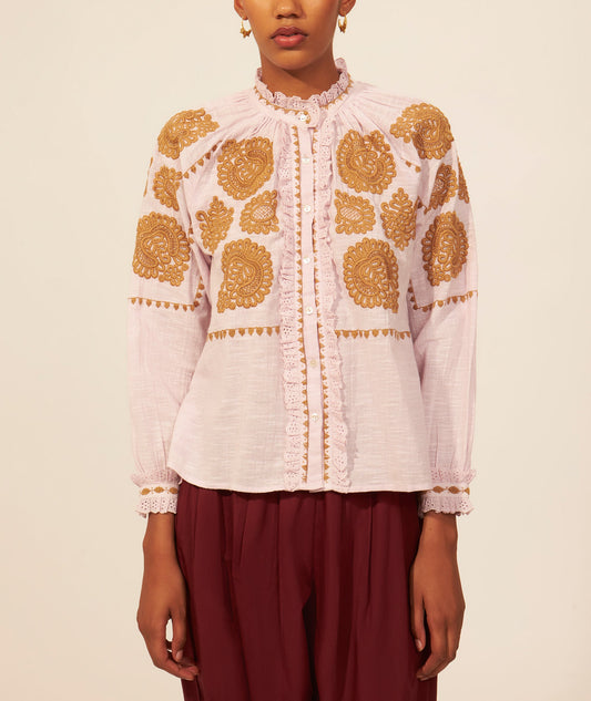 Blouse brodée Togala
