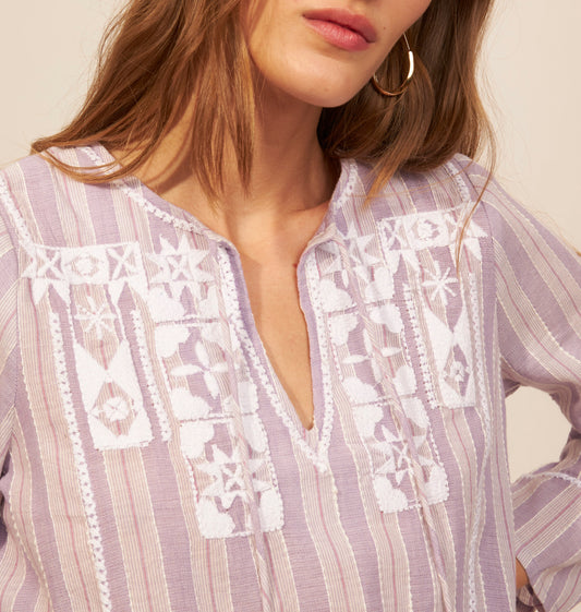 Blouse brodée Yann